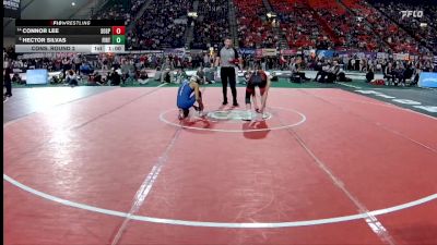 3A 120 lbs Cons. Round 2 - Connor Lee, Soda Springs vs Hector Silvas, Firth