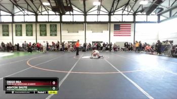 96-104 lbs Semifinal - Ashton Shute, Panther Powerhouse Wrestling vs Diego Rea, Toss Em Up Wrestling Academy