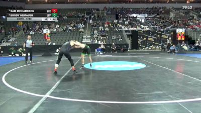 165 lbs Cons. Semi - Brody Hemauer, Wis.-Parkside vs Sam Richardson, McKendree