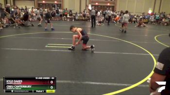 82 lbs Champ. Round 1 - Kyle Oakes, Havers Hammers vs Creu Canterbury, American Dream