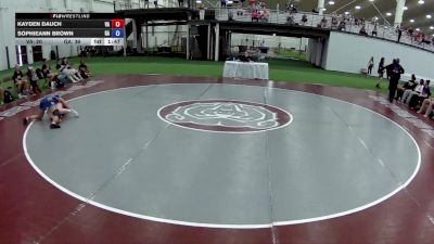 135 lbs Kayden Dauch, Virginia vs SophieAnn Brown, Georgia