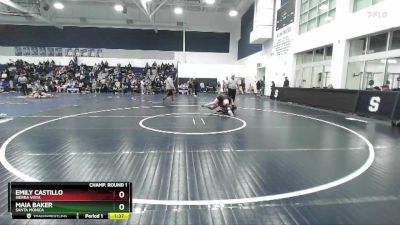 170 lbs Champ. Round 1 - Emily Castillo, SIerra Vista vs Maia Baker, Santa Monica