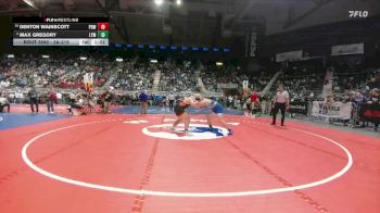 3A-215 lbs Champ. Round 1 - Denton Wainscott, Powell vs Max Gregory, Lyman