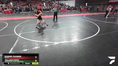 115 lbs Cons. Round 4 - Summer Thunder, Antigo vs Tenleigh Davis, Winneconne Youth Wrestling