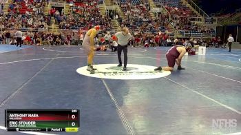 285 lbs Cons. Round 3 - Anthony Naea, Williston vs Eric Stouder, Grand Forks Central