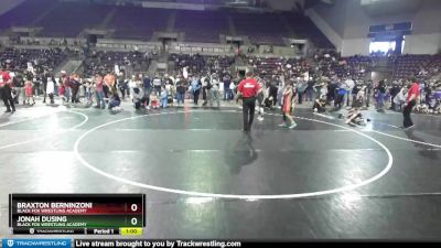 77 lbs Quarterfinal - Jonah Dusing, Black Fox Wrestling Academy vs Braxton Berninzoni, Black Fox Wrestling Academy