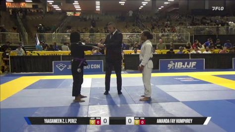 Amanda Fay Humphrey vs Yaasameen Z. I. Perez 2025 Pan Jiu Jitsu IBJJF Championship