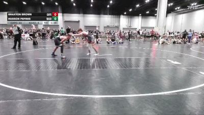 111 lbs Round 1 (4 Team) - Braxton Brown, Captial City WC vs Hudson Pefinis, Washington Dual Team