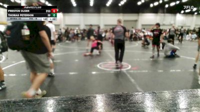 215 lbs Round 5 (6 Team) - Preston Olsen, Backyard Brawlers Gold vs Thomas Peterson, Refinery Wrestling