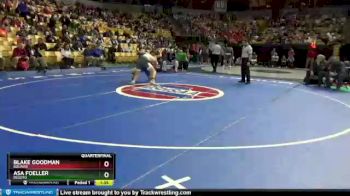 195 lbs Quarterfinal - Blake Goodman, Bolivar vs Asa Foeller, DeSoto