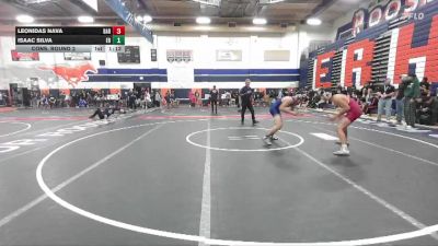 138 lbs Cons. Round 2 - Isaac Silva, Eleanor Roosevelt vs Leonidas Nava, Barstow