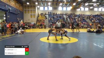 106 lbs Consi Of 16 #2 - Brayden Johnson, Newsome vs Matthew Velasco, Cardinal Gibbons