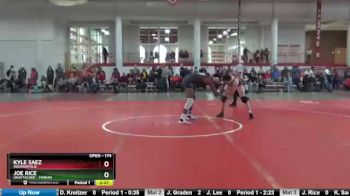 174 lbs Champ. Round 1 - Joe Rice, Unattached - Marian vs Kyle Saez, Indianapolis