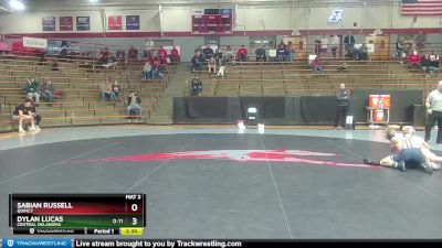 141 lbs Quarterfinal - Sabian Russell, Quincy vs Dylan Lucas, Central Oklahoma