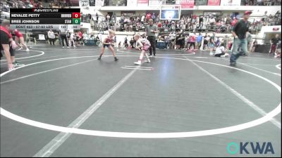 57-62 lbs Consolation - Nevalee Petty, Skiatook Youth Wrestling vs Bree Johnson, Standfast
