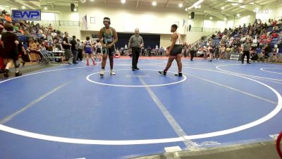 285 lbs Quarterfinal - Jaiden Burns, Tulsa Blue T Panthers vs Devin Harlin, Muskogee Wrestling Federation