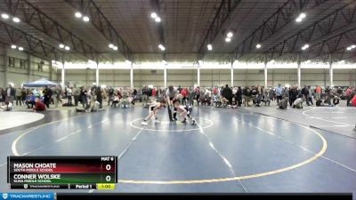 70 lbs Cons. Round 3 - Mason Choate, South Middle School vs Conner Wolske, Kuna Middle School