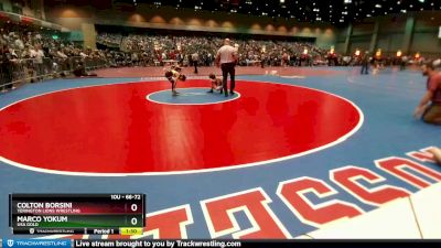 66-72 lbs Round 2 - Colton Borsini, Yerington Lions Wrestling vs Marco Yokum, USA GOLD