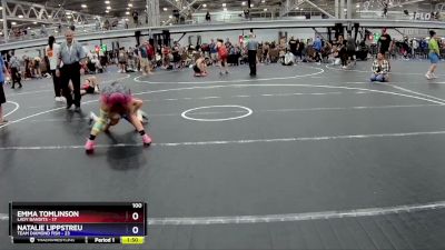 100 lbs Placement (4 Team) - Emma Tomlinson, Lady Bandits vs Natalie Lippstreu, Team Diamond Fish