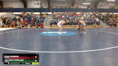 141 lbs Cons. Round 2 - Evan Shriberg, Ursinus vs Matthew Copeland, Ursinus