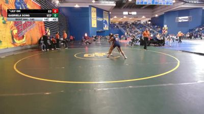 140 lbs Cons. Round 5 - Lily Oh, Riverside vs Gabriela Song, West Springfield