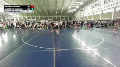122 lbs Semifinal - Andrew Solomon, American Fork vs Aubree Tuihalamaka, Westlake Wrestling Club