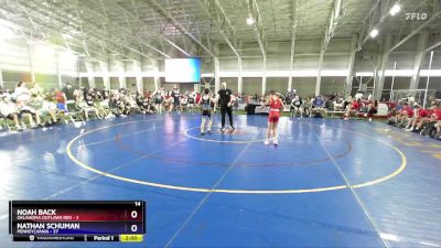 88 lbs Quarterfinals (8 Team) - Noah Back, Oklahoma Outlaws Red vs Nathan Schuman, Pennsylvania