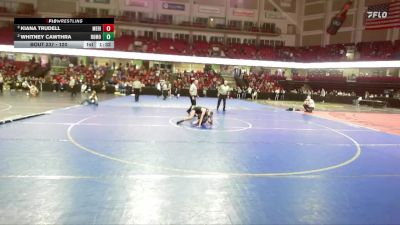 120 lbs Semifinal - Kiana Trudell, Meridian vs Whitney Cawthra, Rocky Mountain