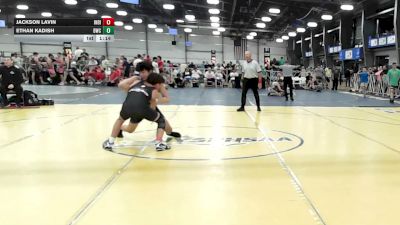 126 lbs Rr Rnd 1 - Jackson Lavin, Indiana Outlaws Yellow - HSB vs Ethan Kadish, Doughboy Gold - HSB