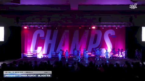 University Cheer Force - Black Ice [2025 L3 Senior - Small Day 1] 2025 CHAMPS Grand Nationals