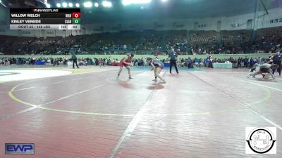 128 lbs Consi Of 8 #1 - Willow Welch, Highland East vs Kinley Vereide, Claremore Wrestling Club