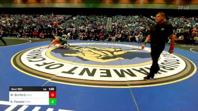 215 lbs Semifinal - Wes Burford, Oakdale vs Angelo Posada, Poway