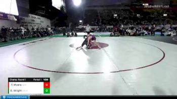 2A 160 lbs Champ. Round 1 - Trent Myers, New Plymouth vs Blaiz Wright, Malad