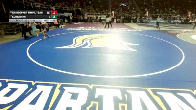 I-165 lbs Champ. Round 2 - Luke Ryan, Fox Lane vs Kristopher Mihalitsas, Pittsford