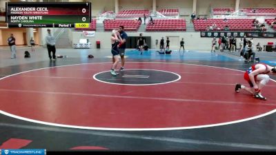 110 lbs Round 5 - Alexander Cecil, Madison Youth Wrestling vs Hayden White, North Carolina