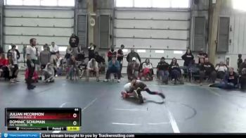 64 lbs Round 1 (8 Team) - Dominic Schuman, Mat Assassins vs Julian McCrimon, Warhawks Black