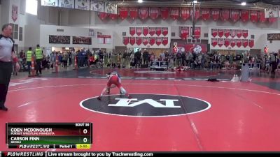 50 lbs Quarterfinal - Coen McDonough, Pursuit Wrestling Minnesota vs Carson Finn, Bemidji