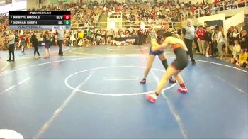 124 lbs Quarterfinal - Bristyl Ruddle, Wilmington Ladies Freestyle Wr vs Deunan Smith, Columbus