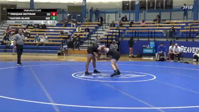 157 lbs Cons. Round 3 - Trequan Buttram, Carl Albert State vs Kayden Blake, Barton