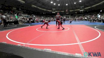 67 lbs Quarterfinal - Dominic Mendez, Claremore Wrestling Club vs Dre'Vonne Linam, HURRICANE WRESTLING ACADEMY