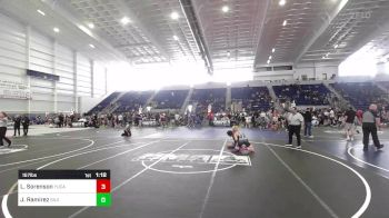 157 lbs Quarterfinal - Lucques Sorenson, Yucaipa Thunder WC vs Jacob Ramirez, Silverback WC