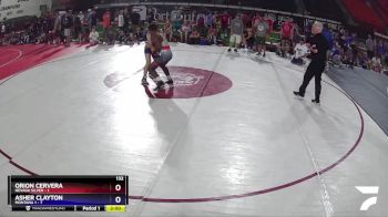 132 lbs Semis & Wb (16 Team) - ORION CERVERA, Nevada SILVER vs Asher Clayton, Montana 1