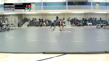 184 lbs Round 1 (8 Team) - Dathan Smith, Southwestern Michigan Community College vs Isaiah Flores, Bryant Stratton