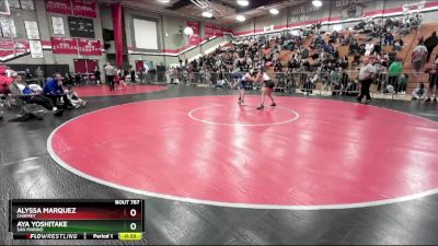 110 lbs Cons. Round 6 - Alyssa Marquez, Chaffey vs Aya Yoshitake, San Marino