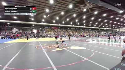 90 lbs Cons. Semi - Noble Brakke, Governor Wrestling vs Nolan Cowan, MATPAC Wrestling