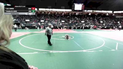 60 lbs Semifinal - Lia Ames, WTW3 vs Paislye Kirk, CPWA