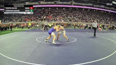 D2-120 lbs Quarterfinal - Cristian Haslem, St Clair HS vs Kestin Mayer, Forest Hills Eastern HS