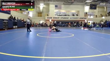 157 lbs Round 4 (6 Team) - Kayden Blake, Barton vs Billy Brenton, Northeastern Junior College