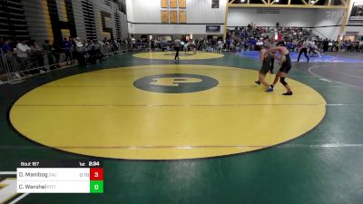 157F lbs Rr Rnd 2 - Daniel Manibog, Cal-Baptist vs Cooper Warshel, Pitt-Johnstwon