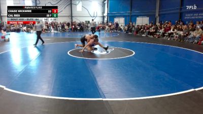 Elite 184 lbs Champ. Round 1 - Chase Wickwire, Upper Iowa vs Cal Ries, Wisconsin-Platteville
